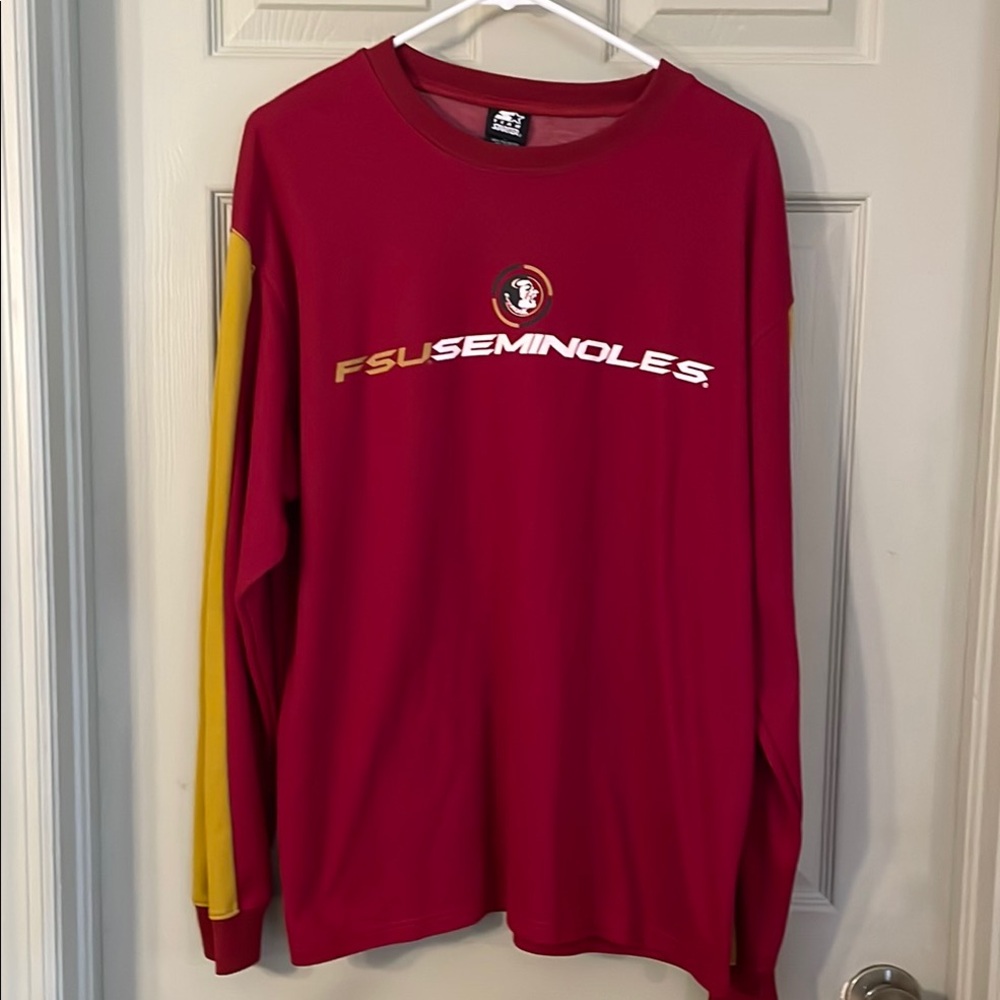 STARTER Red and Yellow Crewneck Sweater